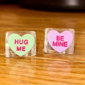 Conversation Hearts Rings Size 8